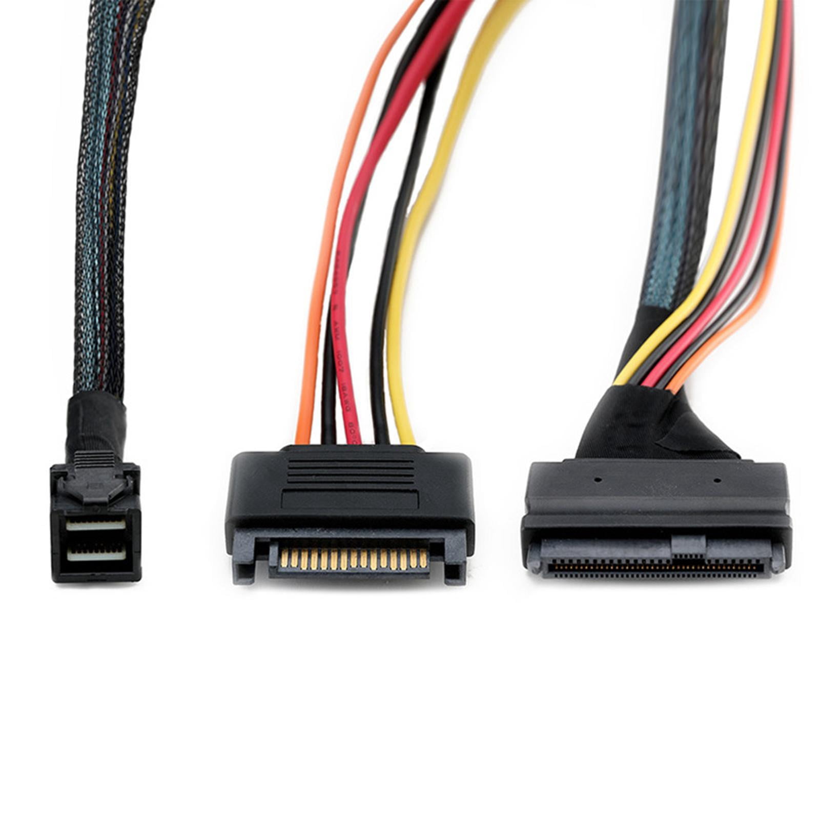 GUYUTING Upgrade Computer Part U.2 NVMe SSD with Mini SAS Cable, Supports SATA Power Connection for High-Speed Data Transfer