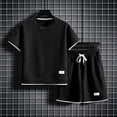 thumbnail image 6 of KPOPLK Toddler Baby Girl Summer Clothes 0 3 6 9 12 18 Months 2T 3T 4T Set Short Sleeves T-Shirt Tee Tops + Shorts Cute Outfits Set(10-11 Years,Black), 6 of 7