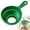 Green, variant on Wide-Mouth Canning Funnel Flexible Foldable Silicone Funnel with Handle for Jar Filling, Kitchen Transfer & Preserving