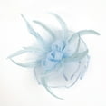 thumbnail image 2 of MSJUHEG Tea Party Hats,Feather Hair Clip,Feather Headpiece,Church Hats,Fascinators Hats,Hat Headwear Church Feather Clip Fascinators Hat Wedding Cap for Blue One Size, 2 of 3