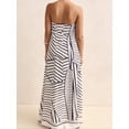 thumbnail image 5 of Women's Smocked Printed Tube Maxi Dress fabric 100% Polyester Comfortable Lightweight Everyday Wear for Summer, 5 of 27