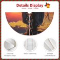 thumbnail image 3 of Defioc Sunset Western Cowgirl for Christmas Tree Skirt Snowman Xmas Tree Skirt Farmhouse Christmas Decorations Tree Mat for Holiday Party Decor-30", 3 of 6