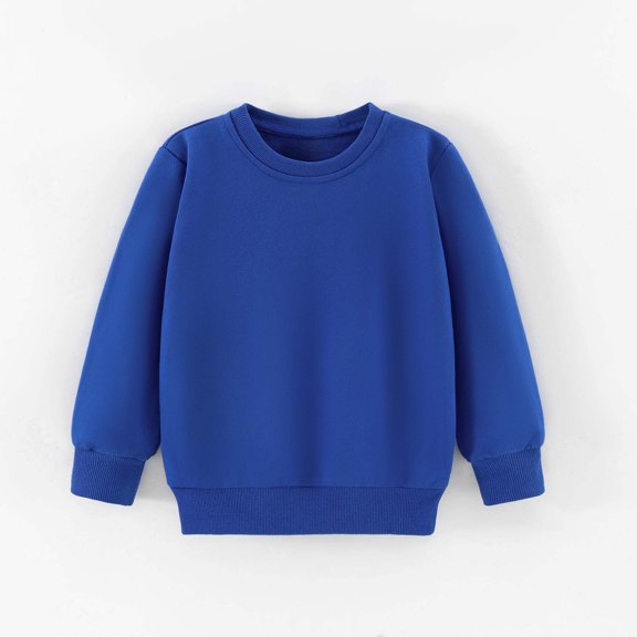 Cozy Solid Color Fleece Hoodie Long Sleeve Pullover for Teens