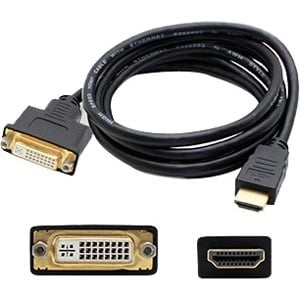 Addon Hdmi Male To Dvi D Dual Link 24 1 Pin Female Black Adapter Cable 100 Compatible With Select Devices Hdmi To Dvi Walmart Com Walmart Com