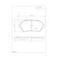 thumbnail image 2 of Balatas Delanteras Dynamik para Honda CR-V 2007-2011 DELANTERA, 2 of 2
