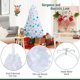 thumbnail image 3 of Árbol de Navidad COSTWAY de PVC artificial de 5 pies con soporte blanco, 3 of 7