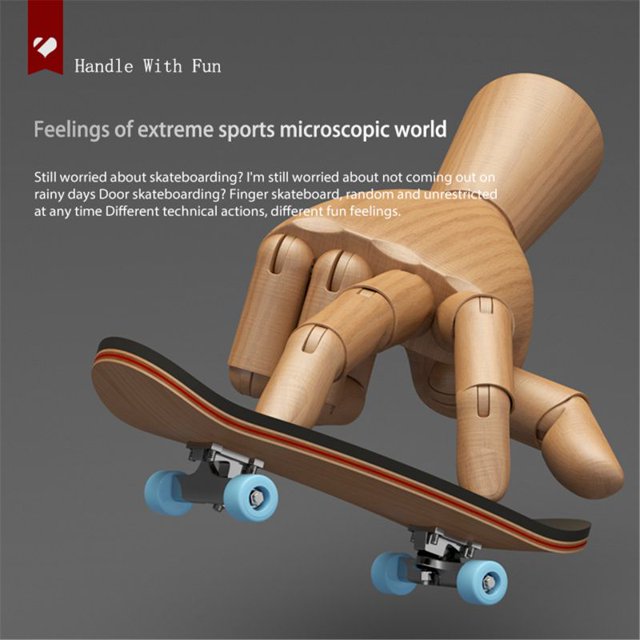 SkateBoard Wooden Fingerboard Toy Professional Stents Finger Skate Set Novelty Children Christmas Gift heqiyong toy