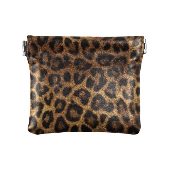 Beautiful Leopard Print Wallet Small PU Leather Change Pouch Wallet for Women