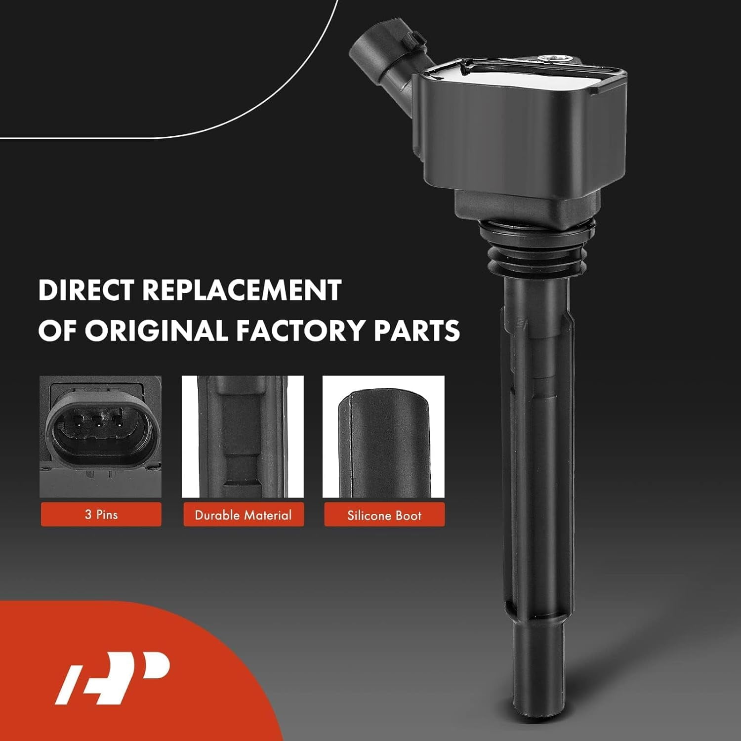 A-Premium Ignition Coils and Spark Plugs Kits Compatible with Dodge Dart 2013-2016 & Fiat 500 2012-2017, 1.4L, Replaces# 68081914AA, SIKR9A7 4-PC Set