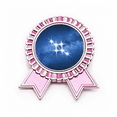 thumbnail image 1 of A todos les gustan las estrellas de la suerte. Insignia broche Medalla rosa premiada, 1 of 3