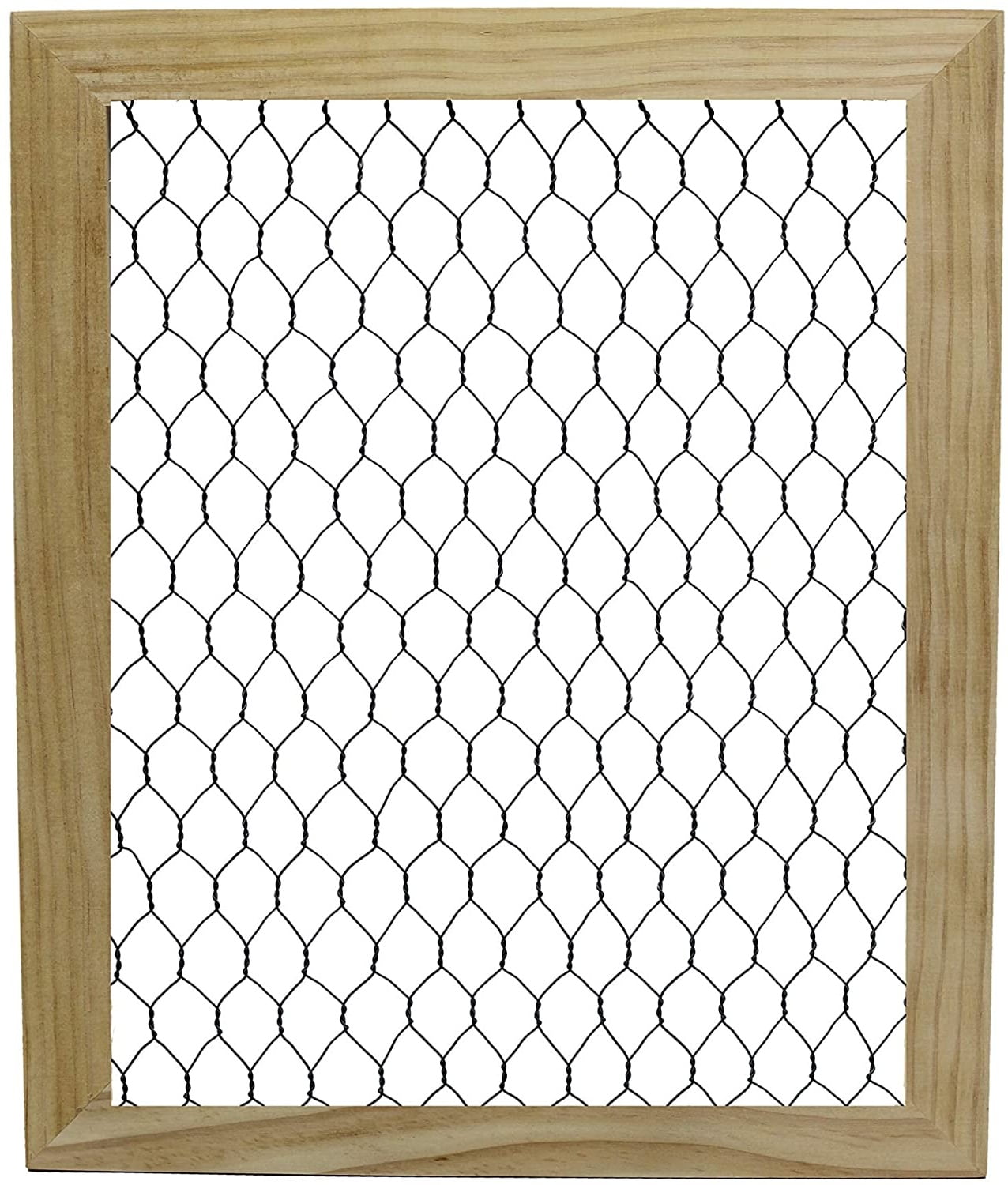 2 Pack Unfinished Wood Chicken Wire Frame Ready to Decorate, Add