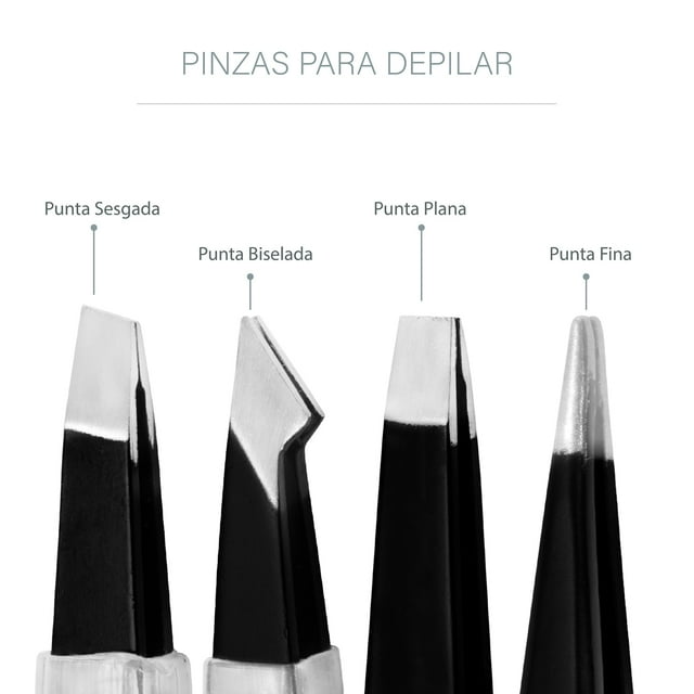 Pinzas profesionales para depilar