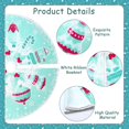 thumbnail image 6 of Teal Christmas Tree Skirt 48 Inches, Teal Red Xmas Tree Skirt Mat with Snowflake Bell Pattern for Merry Christmas Tree Ornaments Xmas Happy Halloween New Year Thanksgiving Holiday Party, 6 of 6