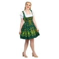 thumbnail image 6 of Dirndl Trachten Haus 3 Piece Short German Oktoberfest Dirndl Cotton Dress for Womens and Girls - Green, 6 of 12