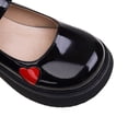 thumbnail image 6 of Fesfesfes Womens Black Dress Shoes Round Toe Gothic Punk Cute Thick Soled Shallow Mouth Round Toe Student Shoes 43(9.5), 6 of 9