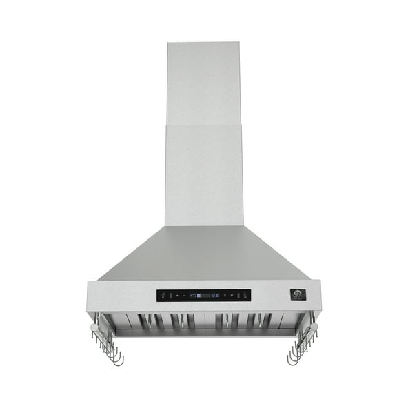Forno Venezia 30 Inch Wall-Mounted Range Hood with Touch Controls and Baffle Filters