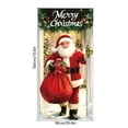 thumbnail image 3 of Kumdkd Christmas Door Cover Curtain Banners Santa Claus Outdoor Hanging Fabric Holiday Decorations for Home Party Gifts, 3 of 6