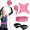 pink, variant on Volleyball Rebound Belt Trainer, Premium Volleyball Solo Training Equipment, Solo Practice Trainer with Adjustable Waist Belt & Ball Holder for Serving, Spiking