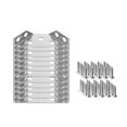 thumbnail image 3 of Birdeem Support de Coin Multifonctionnel en Acier Inoxydable Trois Côtés Fixe Angle Trapézoïdal Planche de Suspension Support de Meubles, 3 of 5