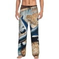 thumbnail image 2 of Lsque Airplane World Map Adventure Print Men's Pajama Pants, Lounge Pant - Comfortable Home Wear,Elastic Waistband, Stylish Design-X-Large, 2 of 9