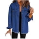 thumbnail image 2 of Chaquetas y abrigos de mezclilla sin capucha de manga larga para mujer, blusa lisa de moda, abrigo de manga larga con bolsillos, cárdigan, blusa de poliéster para mujer, 2 of 6
