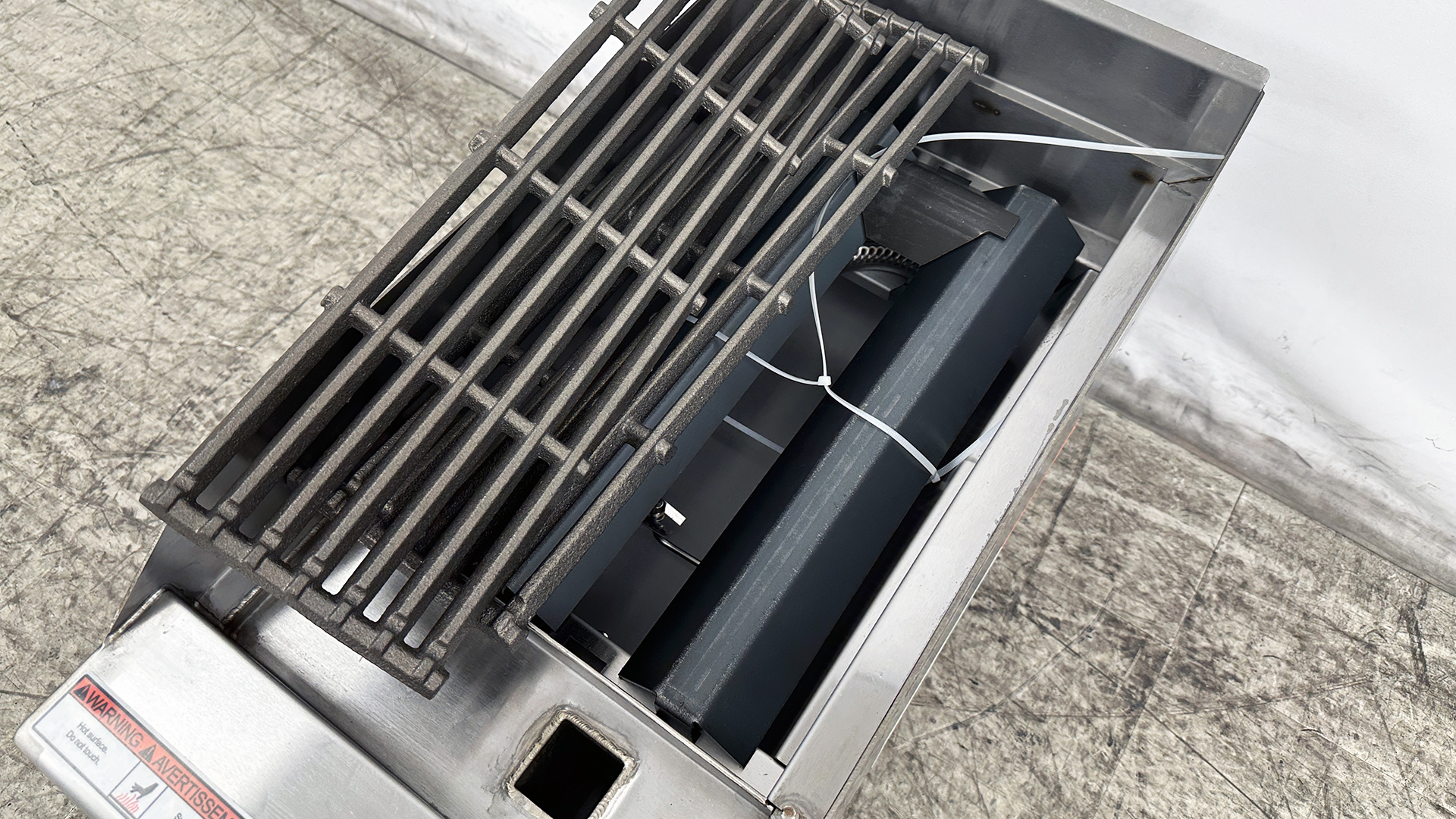 12" Economy Gas Charbroiler, 30,000 BTU, Stainless Steel Commercial Countertop Grill, NSF