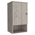 thumbnail image 5 of Depot E-Shop Arya Medicine Cabinet With 2 Internal Shelves, Single Door, And Open Shelf, Light Gray, 5 of 5
