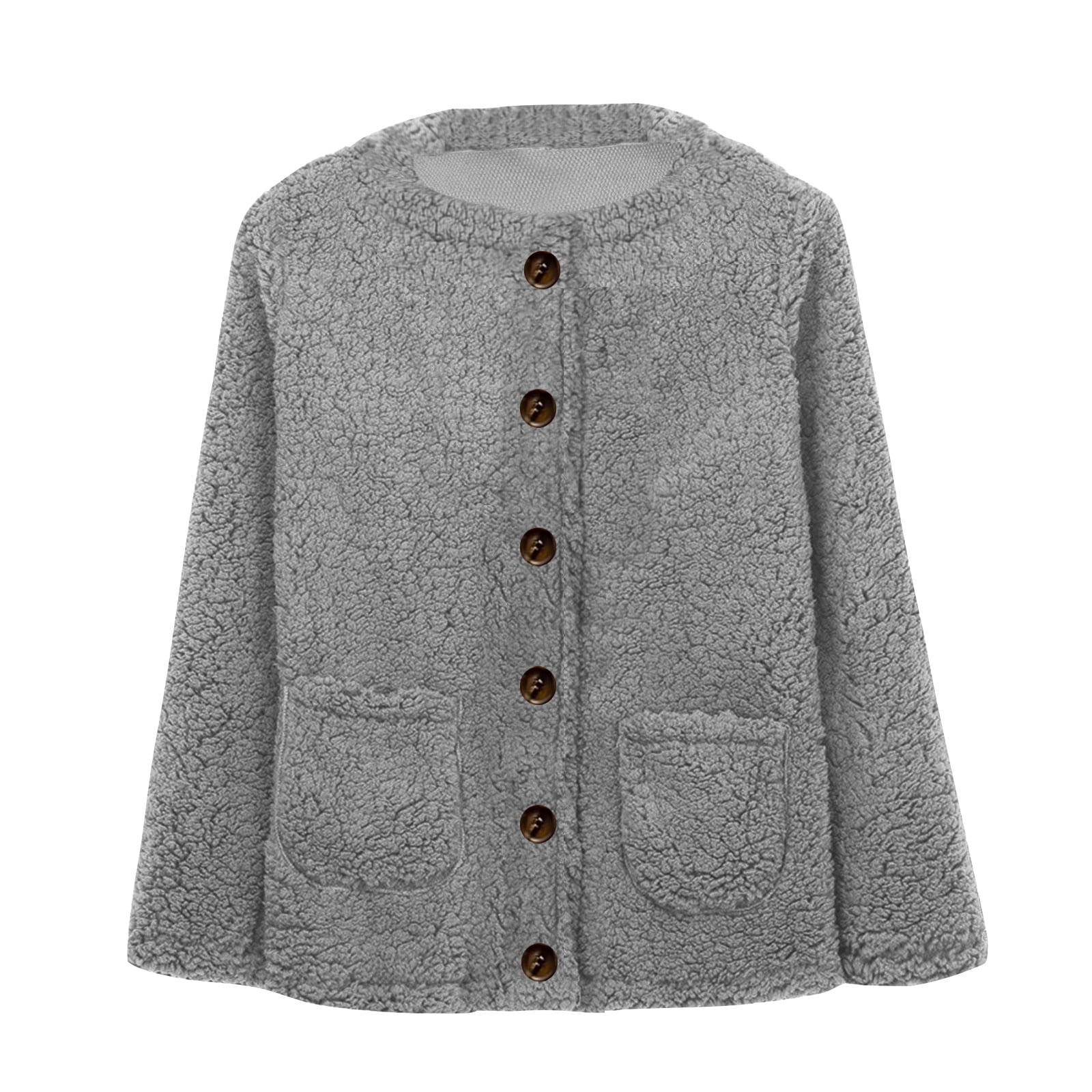 ZVAVZ Recent Orders Winter Fuzzy Popcorn Cardigan for Women Knit Oversized Sherpa Sweater Coat Long Sleeve Buttons Dwon Cardigan Sweater With Pockets Going Out Tops for Women