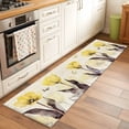 thumbnail image 3 of Yellow Flower Kitchen Runner Rug 2x6 Washable Runners for Hallway Non Slip Farmhosue Country Vintage Butterfly Floral Large Area Rug Indoor Floor Carpet for Bathroom Laundry Entryway Bedroom, 3 of 7