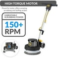 thumbnail image 4 of Prolux PLC13L 13" Heavy Duty Commercial Polisher Floor Buffer Machine Scrubber and 5 Pads, 4 of 7