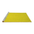thumbnail image 2 of Ahgly Company Machine Washable Indoor Rectangle Abstract Yellow Contemporary Area Rugs, 6' x 9', 2 of 4