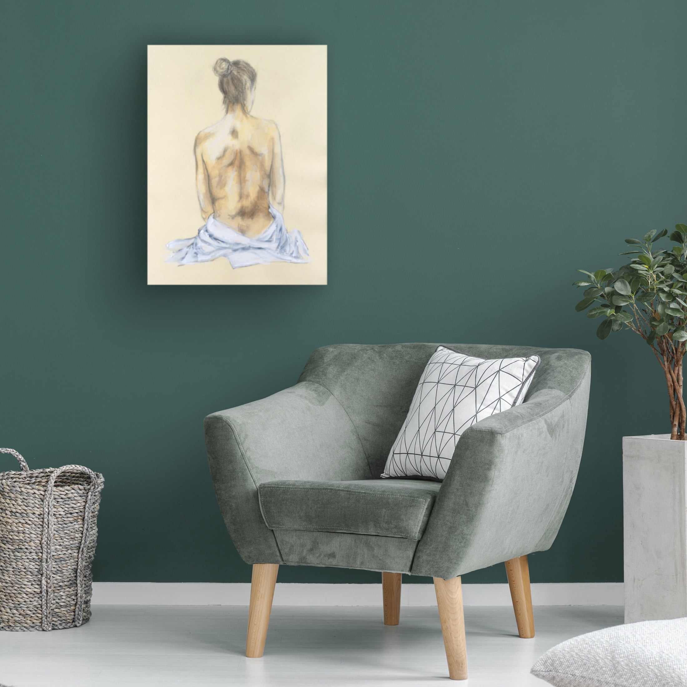 Trademark Fine Art Michael Willett  Draped Figures II Canvas Wall Art