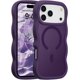 thumbnail image 1 of Funda magnética para iPhone 17 Pro, compatible con MagSafe, diseño de marco ondulado transparente 2025, funda protectora de borde suave, bonita funda transparente mate a prueba de golpes, 1 of 6