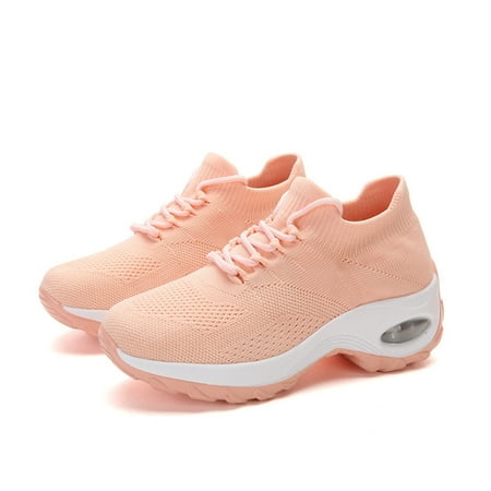 

VKEKIEO Round Toe Business Casual Shoes For Women Flat Heel Slingback Pink 37