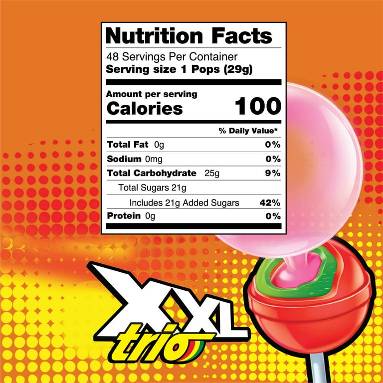 Chupa Chups XXL Trio Lollipop 1.02 oz. - Walmart.com