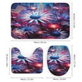 thumbnail image 3 of Independence Day Of The United States Flag Bathroom Sets with Shower Curtain And Rugs, Incl with 12 Hooks，Toilet Lid Oval Rug, 3 of 8