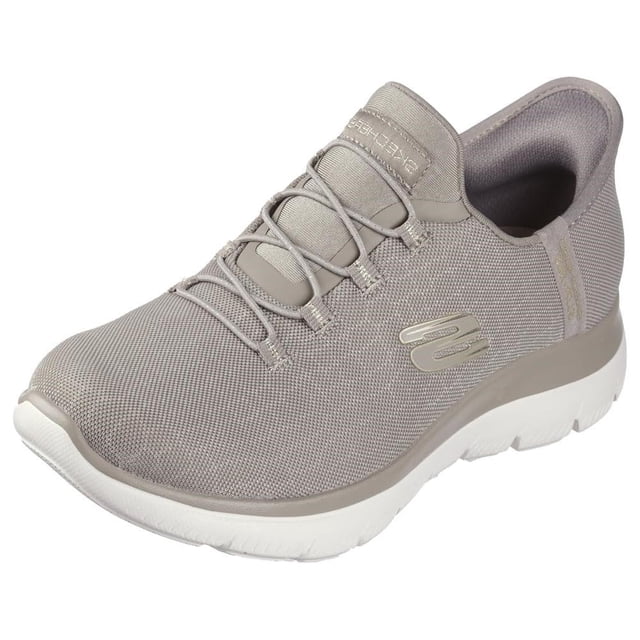 Zapatillas Skechers Summits Classy Night para mujer, color topo y dorado, 8.5 US
