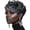 Black Mixed Grey, variant on Natural Black Short Pixie Cut Wigs for Black Women Replacement Curly Hair Wigs Short Black Layered Pixie Wig With Bangs Wig for Black Women (Natural Black)