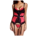 thumbnail image 2 of Haut Gainant Corset Bustier à Armatures à Lacets pour Femme, 2 of 7