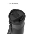 thumbnail image 3 of Contigo SnapSeal Leakproof Stainless Steel Reusable Water Bottle with Carrying Strap, Black/Bronze, 24 oz, 3 of 10