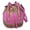 Pink Floral, variant on Women's Western Pink Pebbled Leather Floral Tooled Drawstring Bucket Bag Purse 18FKH32PK
