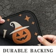 thumbnail image 6 of Happy Halloween Pumpkin Non Slip Washable Door Mat Pumpkin Spooky Doormat Retro Outdoor Inside Floor Rugs Crystal Velvet 30x17 Inches, 6 of 7
