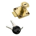 thumbnail image 1 of Goriertaly Strong Office Desk Drawer Locker Cupboard Closet Lock Gold 32mm 1Set, 1 of 6
