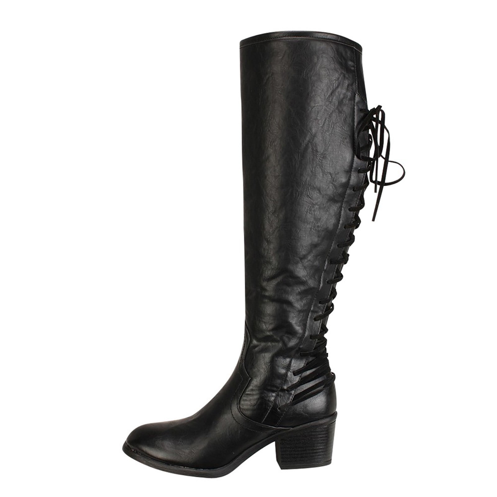 no heel wide calf boots