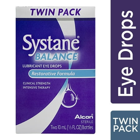 Systane Balance Lubricant Eye Drops Restorative Formula TWIN - 2 CT