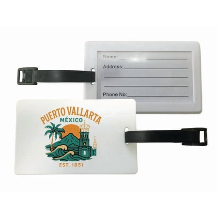 Puerto Vallarta Mexico Vintage Design Souvenir Luggage Tag
