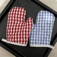thumbnail image 5 of QIDESHIP Kids Oven Mitts, Heat Resistant Baking Gloves, 450°F Cotton Polyester with Soft Padding, 6-Inch Small Size for Little Chefs, Machine Washable with Hanging Loop for Kitchen Cooking, 5 of 9