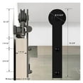 thumbnail image 4 of Barn Door Hardware Kit, 4-10FT Sliding Barn Door Hardware Kit, Heavy Duty With Adjustable Floor Guide -Easy To Install, Smoot ,Long Lasting, 4 of 6