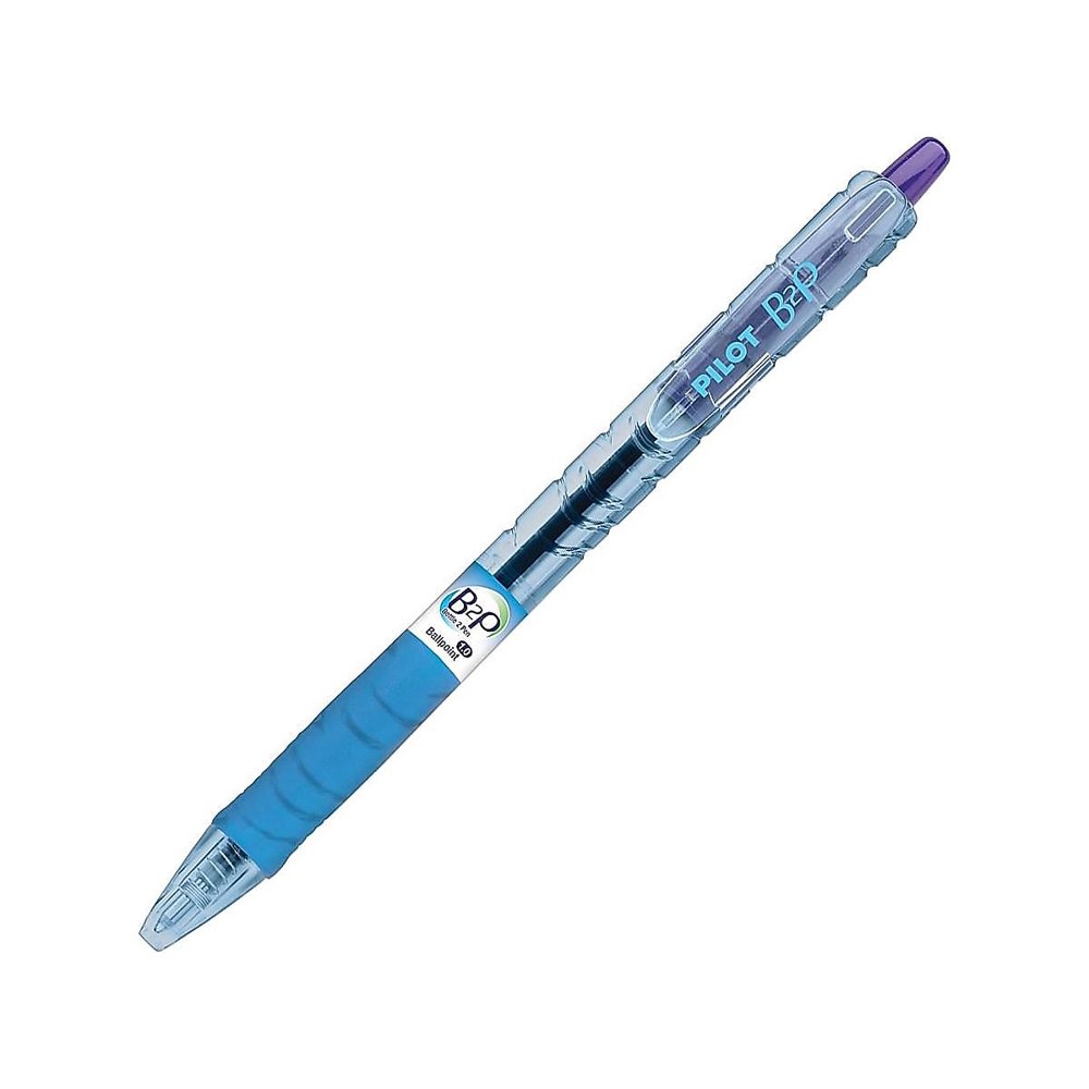 Pilot B2P Bottle2 Ballpoint Pens Medium Point Purple Ink Dozen (34821) 343208
