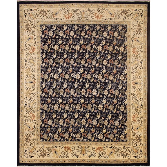 Peshawar Tallis Blue/Ivory Rug, 8'0" x 9'10"
